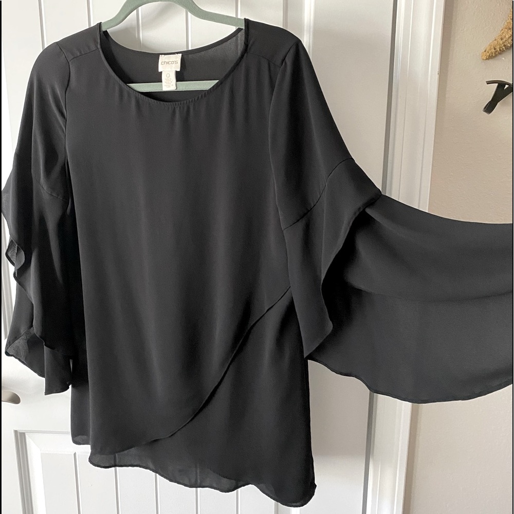 Chicos -  Blouse - Size 0 - Black layered